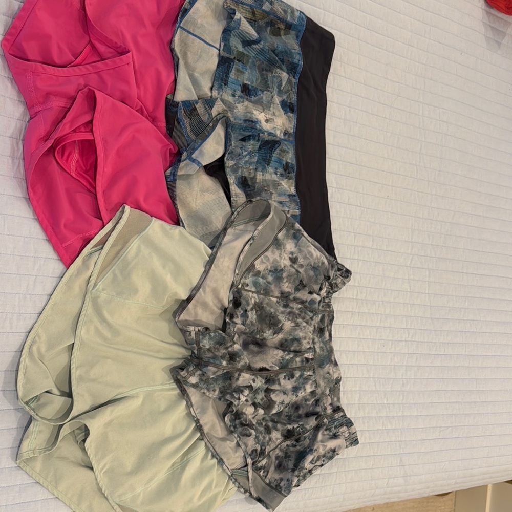 4 lululemon shorts (sold together)